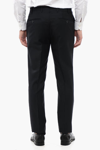 Virgin Wool Blend ACADEMY Mid-rise Pants