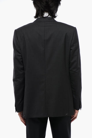 투 버튼 재킷 MANTUA 순모 뒷트임 2개 클래식 라펠