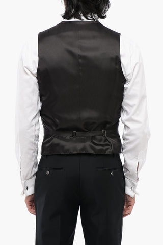 CC COLLECTION Virgin Wool Double-Breasted Waistcoat REWARD CERIMONIA