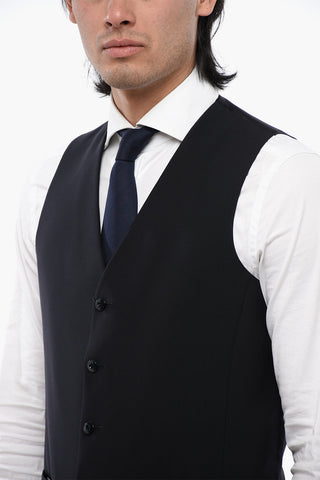 CC COLLECTION Virgin Wool Waistcoat with Martingale