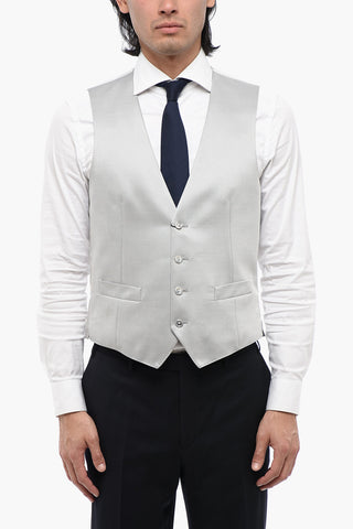 CC COLLECTION Wool Blend Waistcoat with Back Adjuster