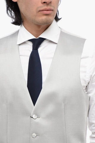 CC COLLECTION Wool Blend Waistcoat with Back Adjuster
