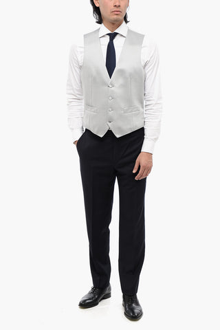 CC COLLECTION Wool Blend Waistcoat with Back Adjuster