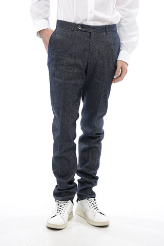 Slim Fit Linen Blend Chino Pants