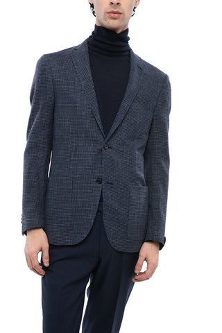 Houndstooth Patterned GATE Wool Blend Blazer