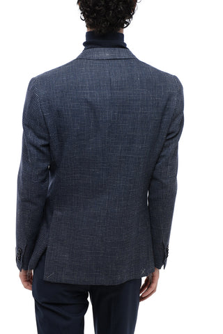 Houndstooth Patterned GATE Wool Blend Blazer