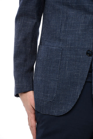 Houndstooth Patterned GATE Wool Blend Blazer