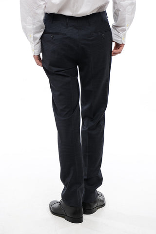 CC COLLECTION Pin Check REFINED Stretch Wool Pants