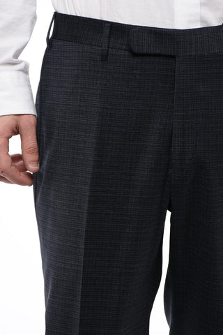 CC COLLECTION Pin Check REFINED Stretch Wool Pants