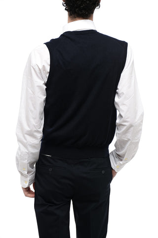 Knitted V-neckline Vest