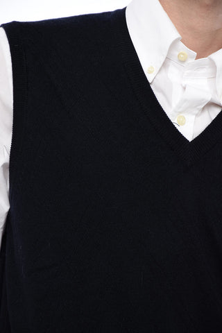 Knitted V-neckline Vest