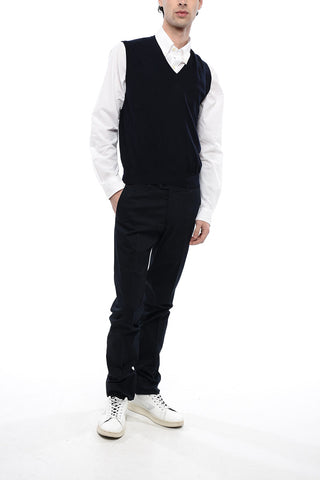 Knitted V-neckline Vest