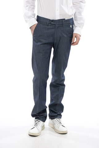 ID Pantaloni in Cotone con Effetto Sfumato