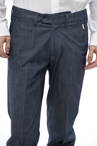 ID Pantaloni in Cotone con Effetto Sfumato