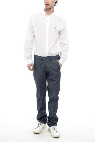 ID Pantaloni in Cotone con Effetto Sfumato