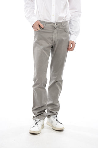 Pantaloni in Cotone Effetto Slavato