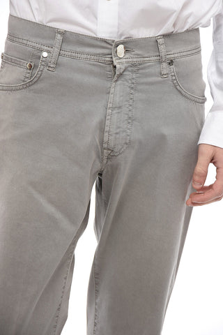 Pantaloni in Cotone Effetto Slavato