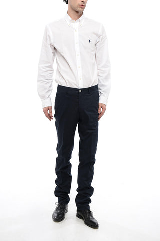 ID Pantaloni Chino In Cotone e Seta