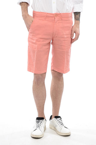 Bermuda-Shorts aus Leinen mit Kordelzug