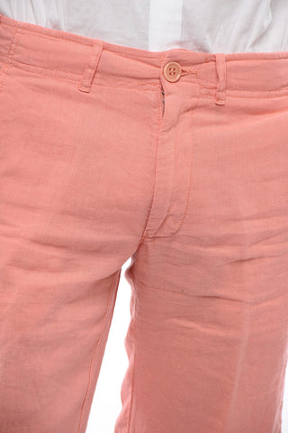 Bermuda-Shorts aus Leinen mit Kordelzug