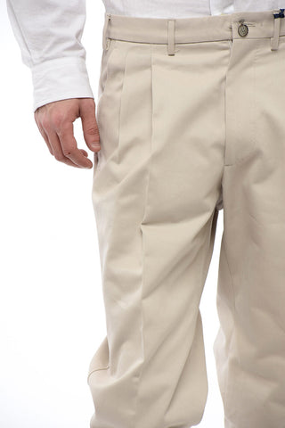 Cotton CLARK Double Pleat Pants