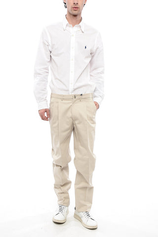 Cotton CLARK Double Pleat Pants