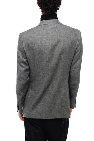 CC COLLECTION Einreihiger Blazer Aus Kaschmir-Mix Bird's Eye