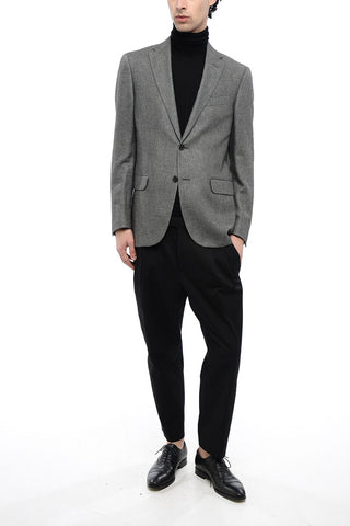 CC COLLECTION Einreihiger Blazer Aus Kaschmir-Mix Bird's Eye