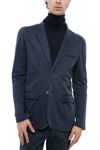ID Flax Notch Lapel Unlined 2-Button Blazer