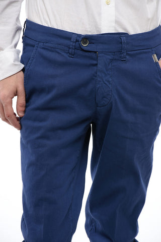 ID Pantaloni in Misto Lino e Cotone