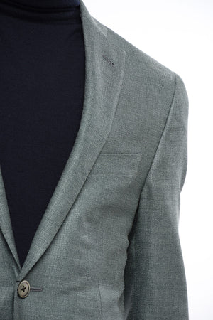 Half-Lined Silk-Blend Blazer with Patch Pockets