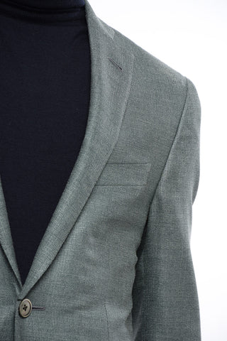 Half-Lined Silk-Blend Blazer with Patch Pockets