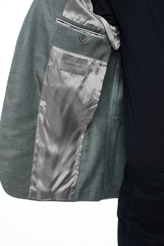 Half-Lined Silk-Blend Blazer with Patch Pockets
