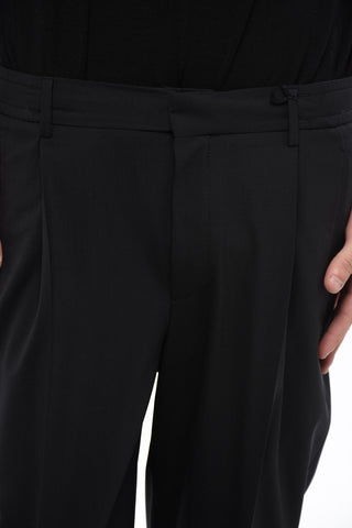CC COLLECTION Pantaloni in Misto Lana con Coulisse