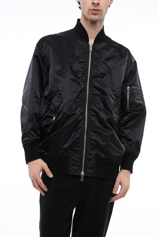 Nylon Bomber with Breast Pocket