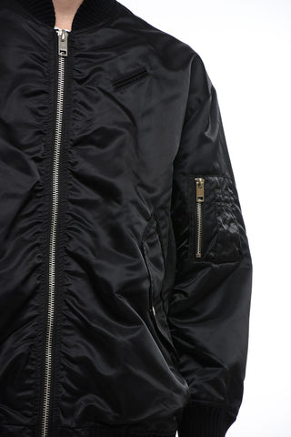 Nylon Bomber with Breast Pocket