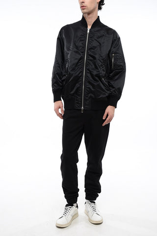 Nylon Bomber with Breast Pocket