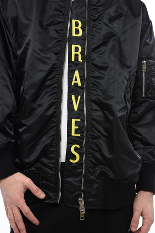 Nylon Bomber with Breast Pocket