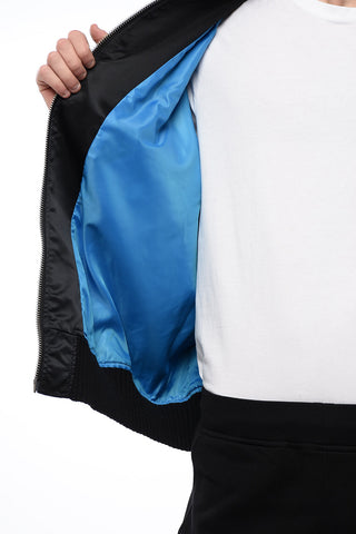 Nylon Bomber with Breast Pocket