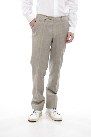Linen Blend LEADER Pants with Flush Pockets