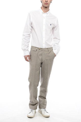 Linen Blend LEADER Pants with Flush Pockets