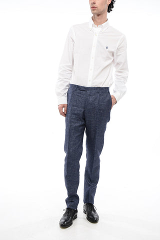 CC COLLECTION Regular Fit Linen Blend Chino Pants