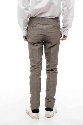 CC COLLECTION 4-Pocketed Linen Blend Pants with Hidden Closure