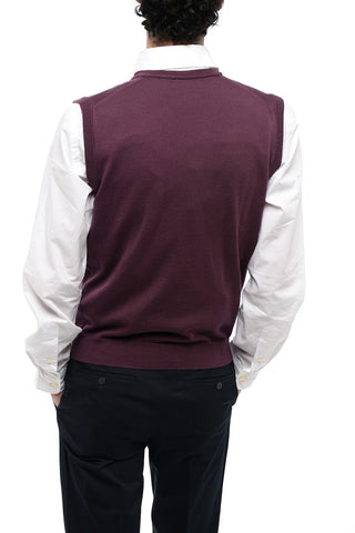 Knitted V-neckline Vest