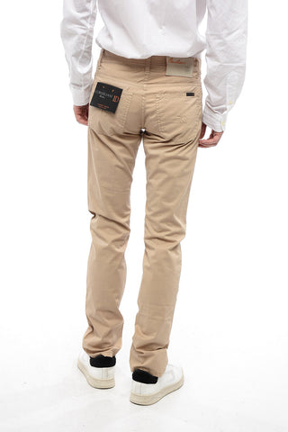 ID 5-Pocketed Stretch Cotton Pants with Belt Loops
