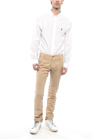 ID 5-Pocketed Stretch Cotton Pants with Belt Loops