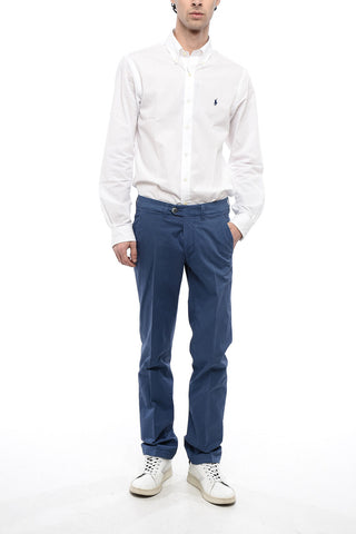 Pantaloni Chino con Tasche a Filo