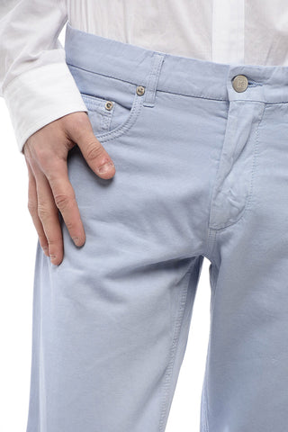 ID Pantaloni in Misto Lino e Cotone