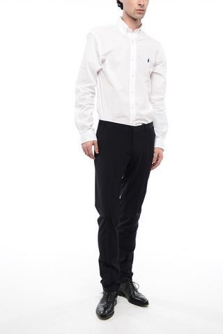 CC COLLECTION Wool Slim Fit Chino Pants 