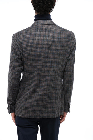Gun Club Check Side Vents Notch Lapel 2-Button Blazer